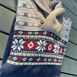 Janie and Jack Kids Patterned Sweater, Holiday, Winter, size 10